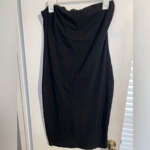 Black and orange dress